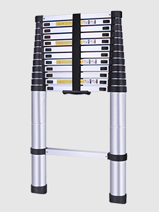 12,5 FT / 3,8 m Ein-Knopf-Teleskopleiter, klappbare ausziehbare Trittleiter, Hersteller und Lieferant von Teleskopleitern, Porzellan-Teleskopleiterfabrik