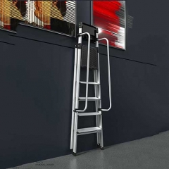 Tragbare Werkzeugablage Aluminium Step Home Leiter mit Armlehnen